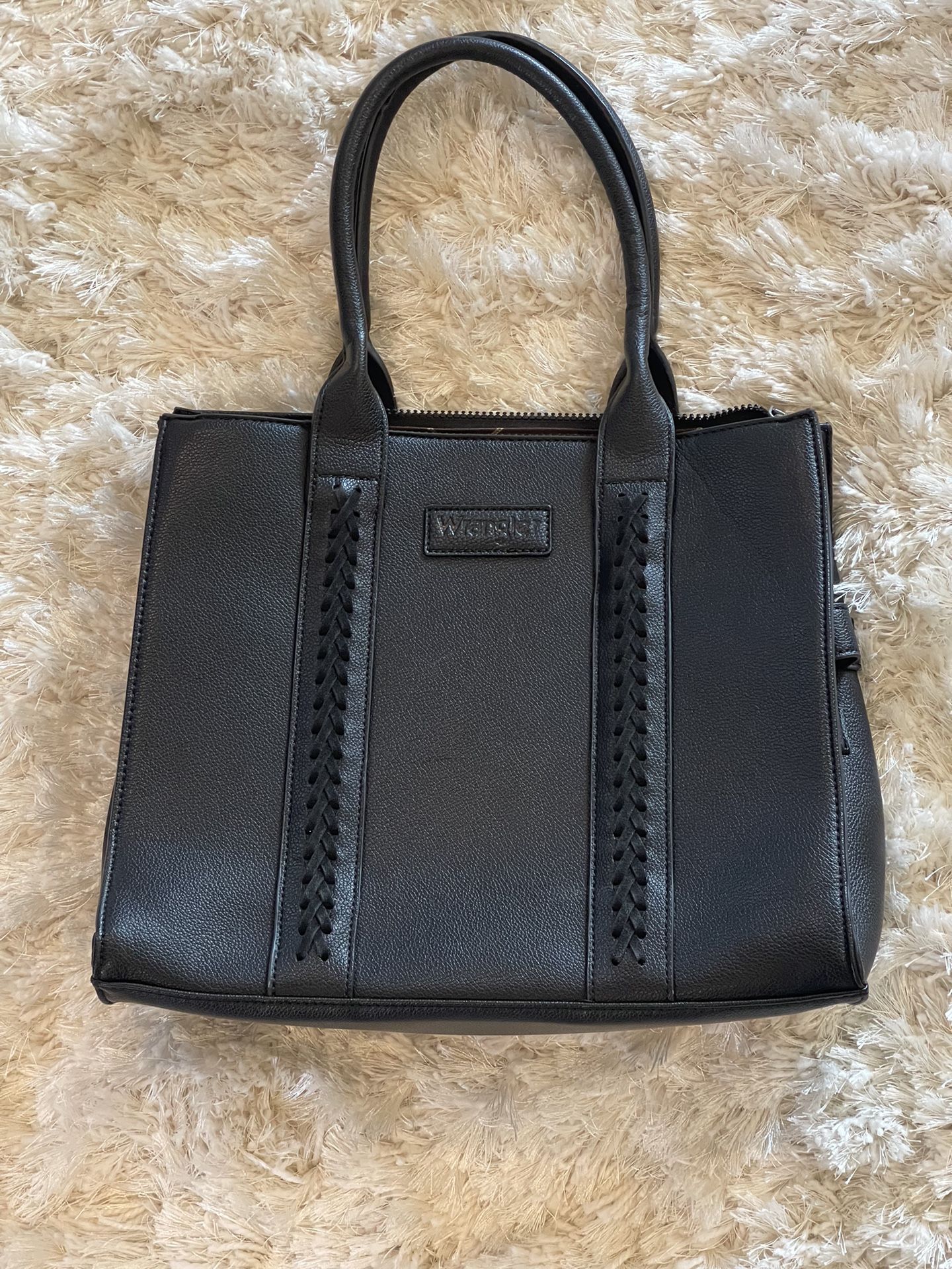Wrangler Large Tote Bag for Women Shoulder Purse with Strap Vintage Top-Handle