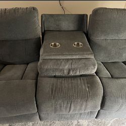 Grey Reclining Couches
