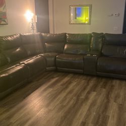 Couch Leather Sectional