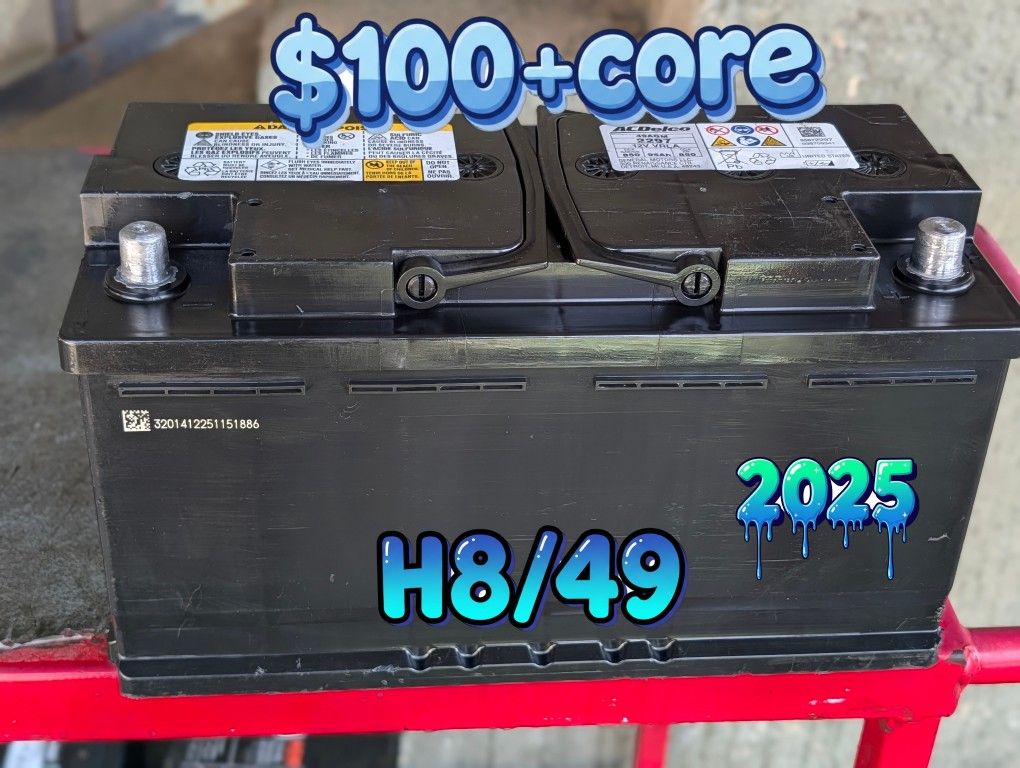 Agm Car Battery Group Size H8/49