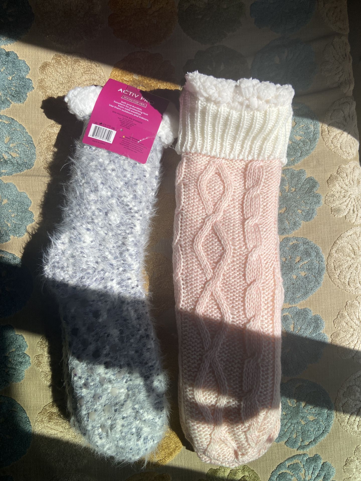 Sherpa Lined Slipper Socks