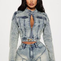 2 Piece Denim Skirt & Short Set (2 Pack)