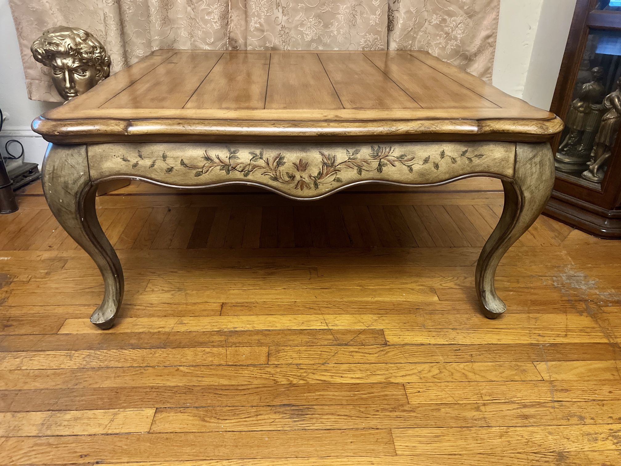 Solid Wood Cocktail Table…I’m Located In Bayside Queens