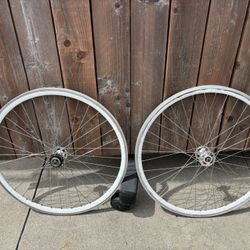 Vintage Fuji Fix / Single Speed Set Of Wheels