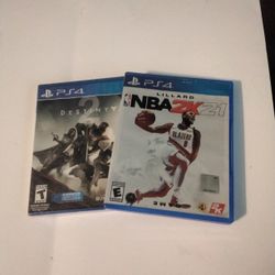 2 PS4 Games Destiny 2 And NBA 2K 21