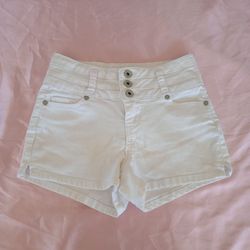 Blue Spice Brand White Jrs. Shorts Sz. 1
