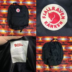 Fjallraven Kanken Kanken 15.5” Backpack Black 23510 Outdoor Hiking School