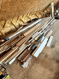 Lots of Trim Wood Construction Materials Crown Finger Joint Base Mouldings Etc