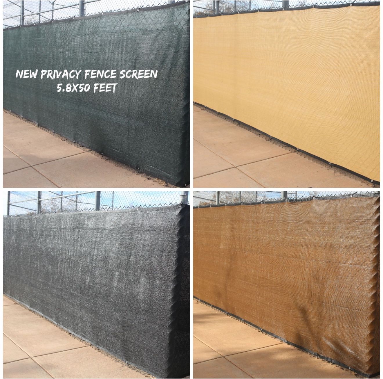 New Privacy Fence Screen 5.8x50 Feet