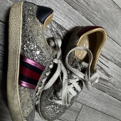 Gucci Silver Glitter