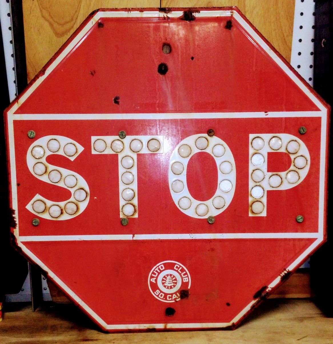 Vintage stop sign
