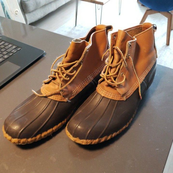 LL Bean Vintage 6" Duck Boots Sz 14 Mens