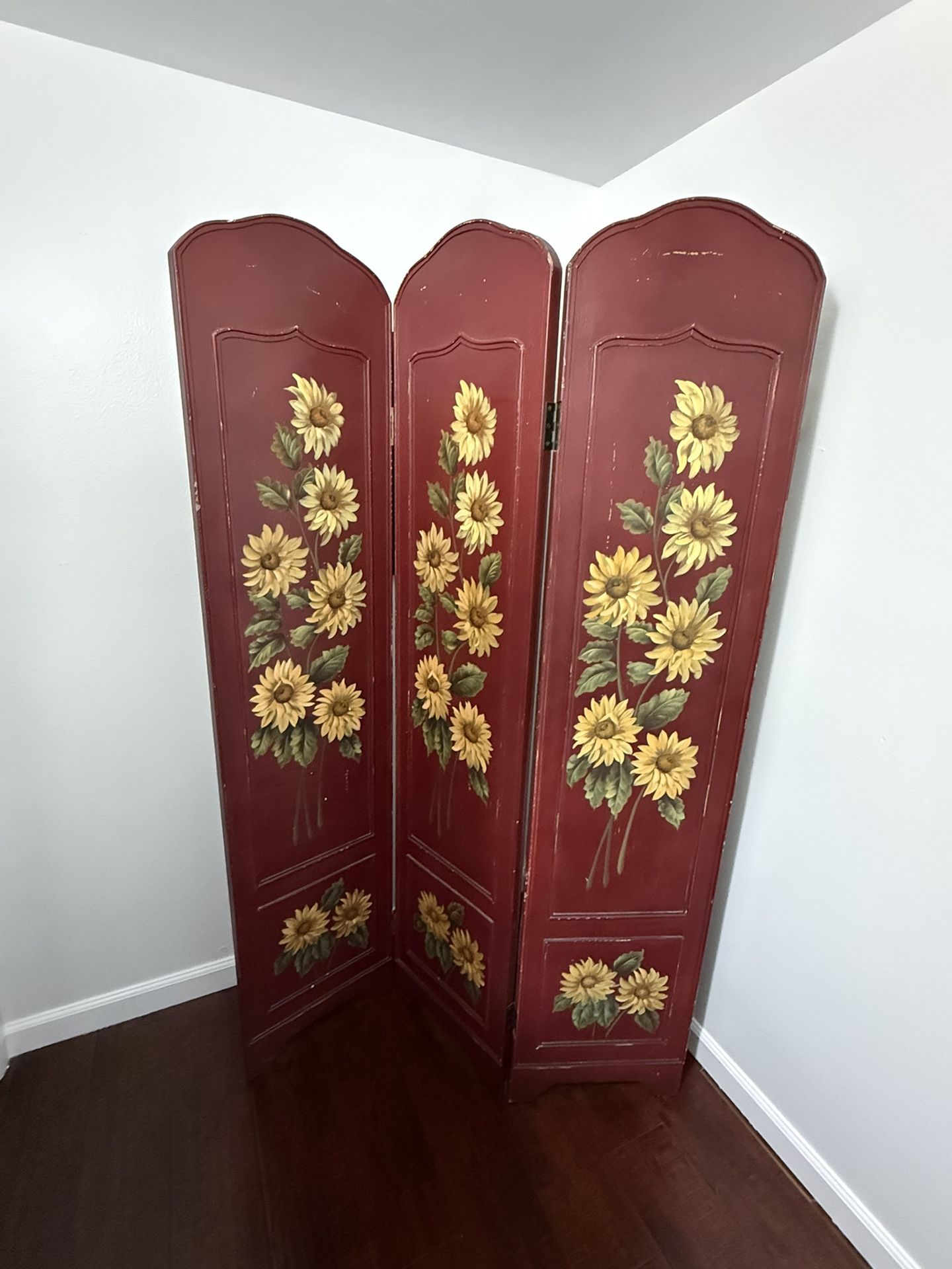 3-Panel Wooden Room Divider