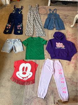Girls Size 5-6 Clothing still like brand new , blue overalls $10.00 all others $5.00 each