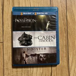 Blu-Ray Horror DVD: The Possession, Cabin In The Woods, Sinister  