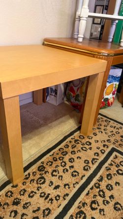 Light brown ikea table