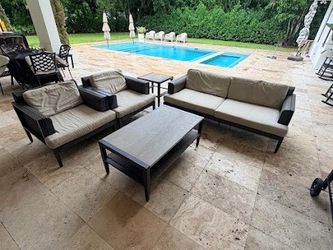 Outdoor Sofa Set with Sunbrella