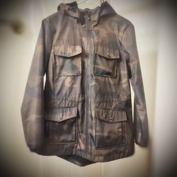 Michael Kors Camouflage Jacket w/Hood