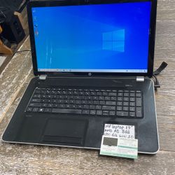 Hp 17” Laptop Windows 10 With Charger $190