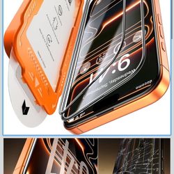 NeverBreak 9H+ Hardness for iPhone 17 Pro Screen Protector 12FT Military Grade Protection (Scratch, Shatter, Drop Resistance) Tempered Glass Full Edge