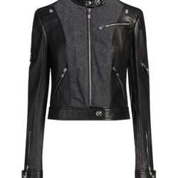 Versace Women’s Leather Biker Jacket