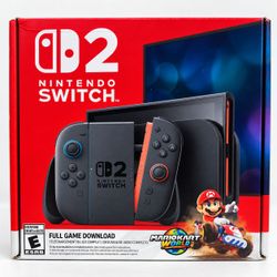 Nintendo Switch 2 + Mario Kart World Bundle – Brand New / Never Opened