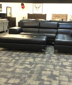 Sectional with ottoman