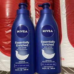 2 LARGE Nivea Lotions