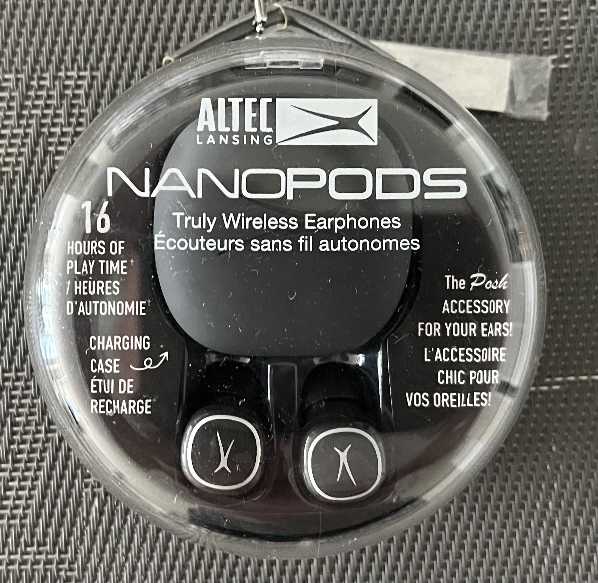 Altec Lansing NanoPods Truly Wireless Earbuds w/ Charging Case - Black