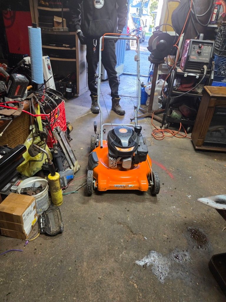 Orange  Mulching  Push  Lawn  Mower 