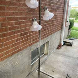 Tall Floor Lamp Stainless Steel 65”