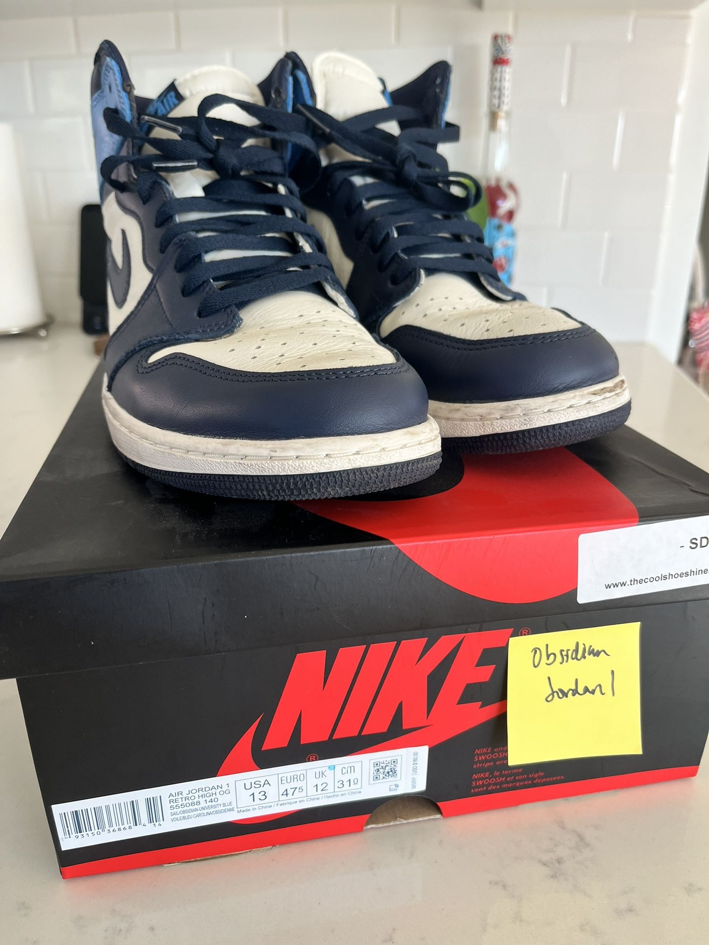Jordan 1 ‘obsidian’ Size 13 Used 