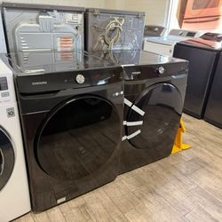 Samsung washer and dryer set electric with warranty
