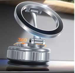 Vacuum Magnetic Car Phone Holder for MagSafe, Suction Cup Mount