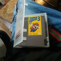 Nintendo Entertainment System Game - Super Mario 3 , With The "Bros" Logo On The Left Side 😉