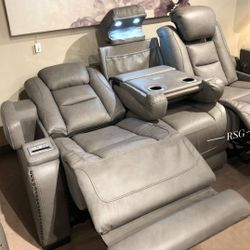 Gray Leather Power Reclining Sofa, Power Reclining Loveseat, Power Recliner Extra Discount Code RSG 
🔥🔥 Mention OfferUp for this Special Price!!