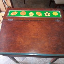 DESK: Old Fashioned wooden flip top!