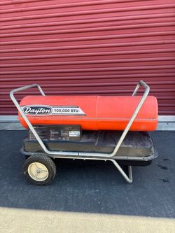 Dayton 100,000 BTU forced air kerosene torpedo heater
