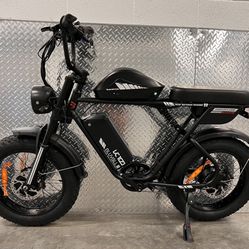 NEW!⚡️52V/2000/3000 Watt Dual Motor AWD Electric Scrambler Moped Style E-Bike, 38mph, Hydraulic Brakes, Full Suspension