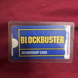 Block Buster Membership Card