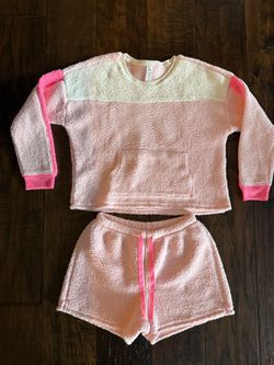 cozy girls pj set