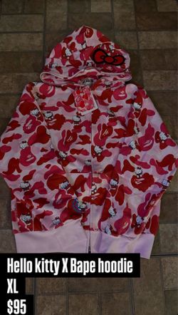 Hello kitty X Bape hoodie
