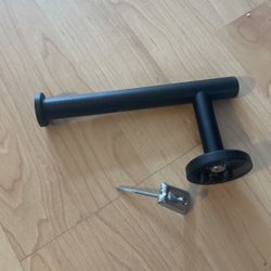Black Wall Toilet Paper Holder
