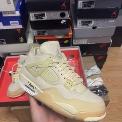 Size 7.5W - Jordan 4 SP x Off-White Sail Size 6M (USED OG ALL SUPER CLEAN🧼)