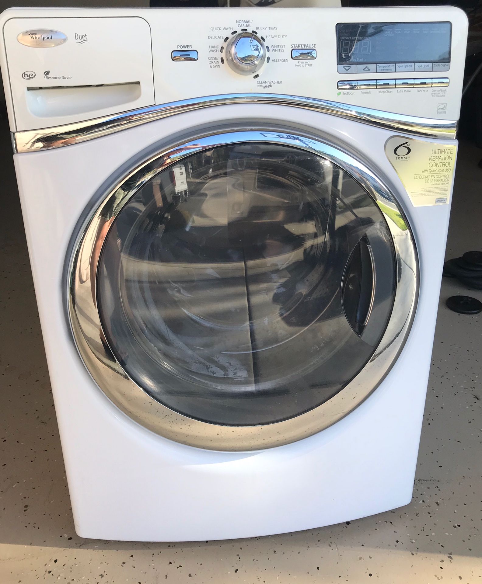 Washing Machine—front load—Whirlpool