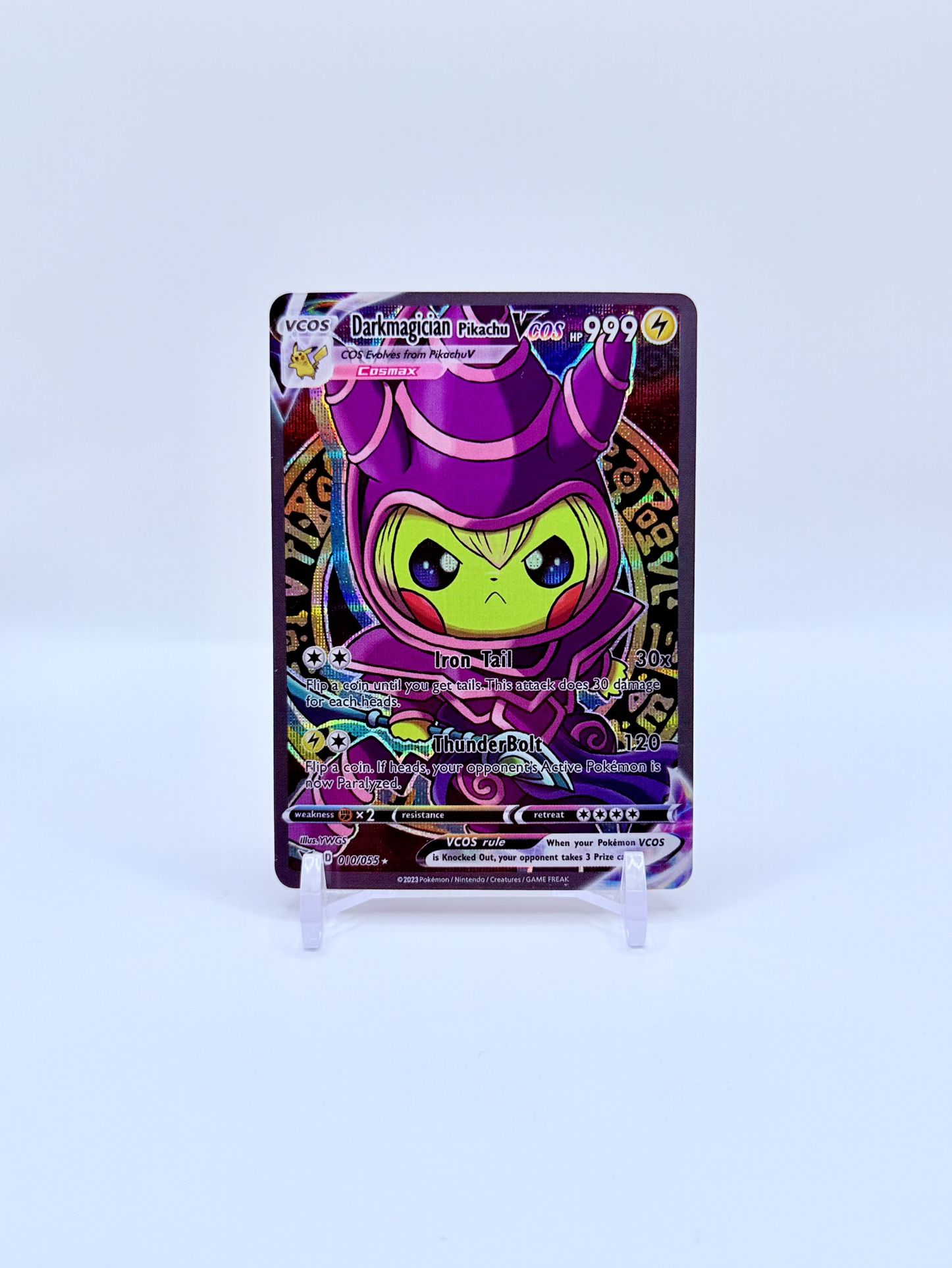 Dark Magician Pikachu V Cosplay Holo Card