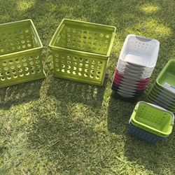 Organization Sterilite crates & Baskets 