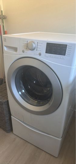 Kenmore Front-Load Washing Machine with Pedestal Drawer