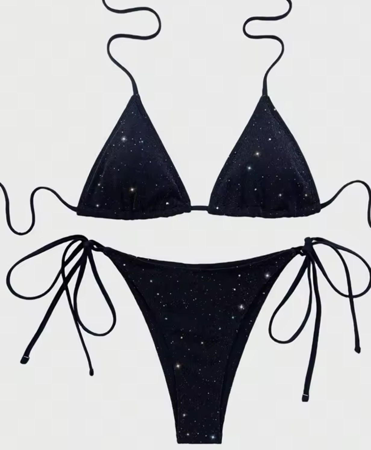 Shiny Sparkly Women Bikini Swimsuit