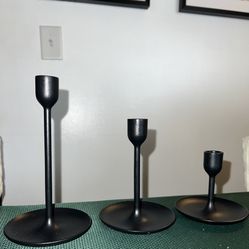 Candle Holders, Set Of 3